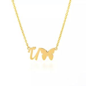 INITIAL LETTER “U” NECKLACE